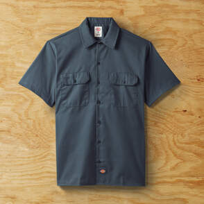 Mens shirt on wood background