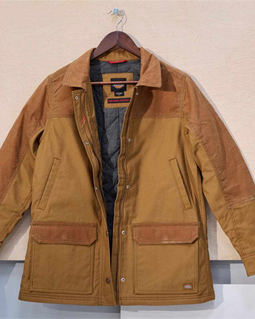 Insulated khaki jacket