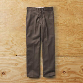Mens pants on wood background