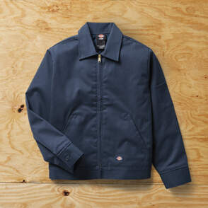 Mens Blue Jacket on Wood Background