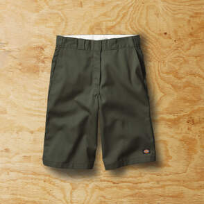 Mens short on wood background