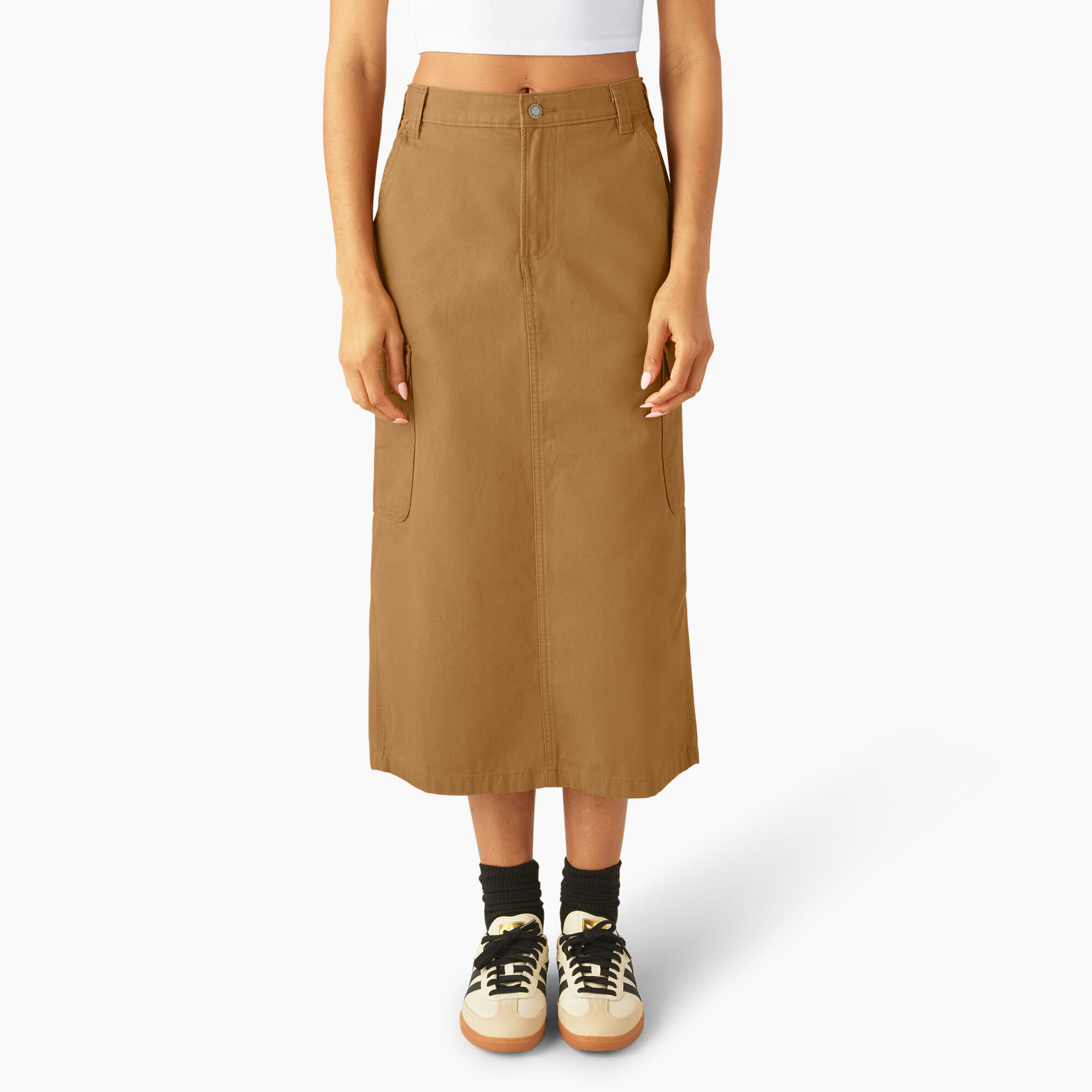 Women's Duck Canvas Cargo Midi Skirt - Dickies US