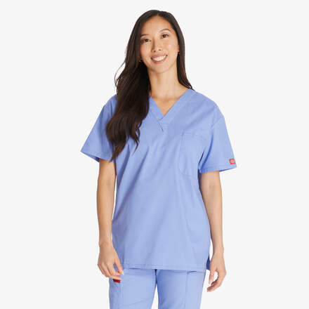 Unisex EDS Signature V-Neck Scrub Top