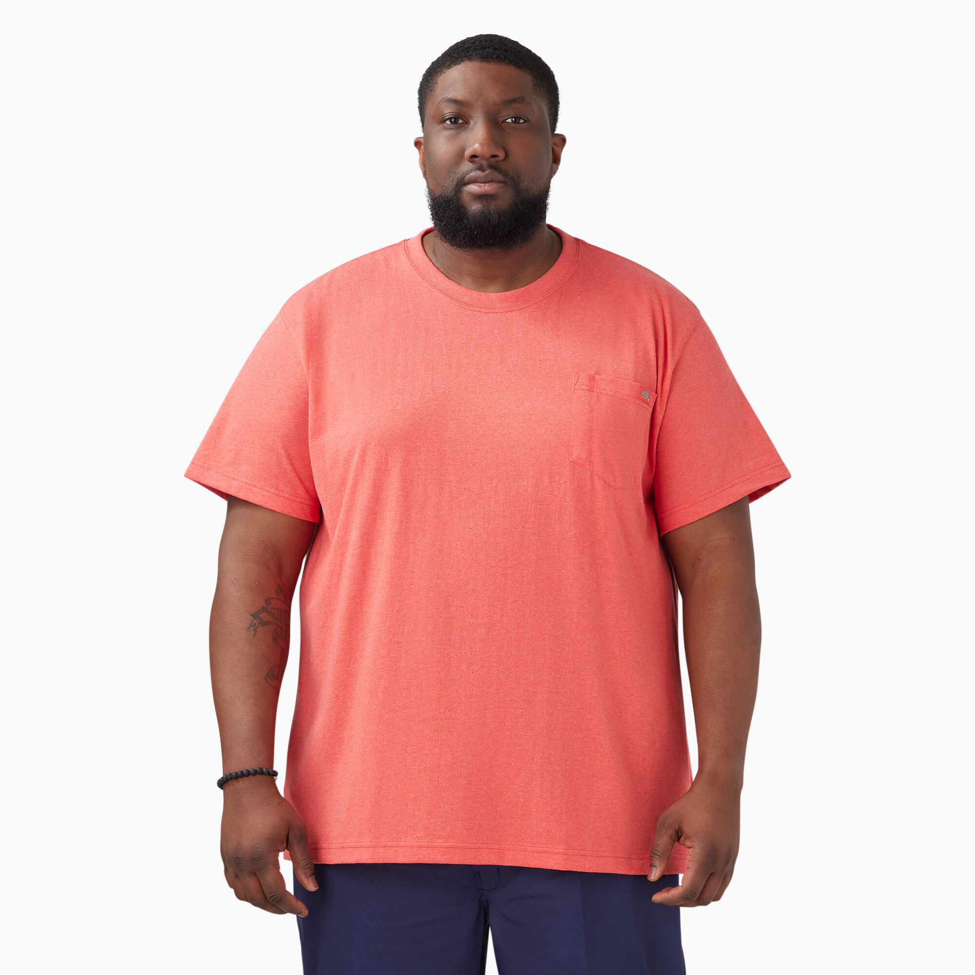 Heavyweight Heathered Short Sleeve Pocket T-Shirt