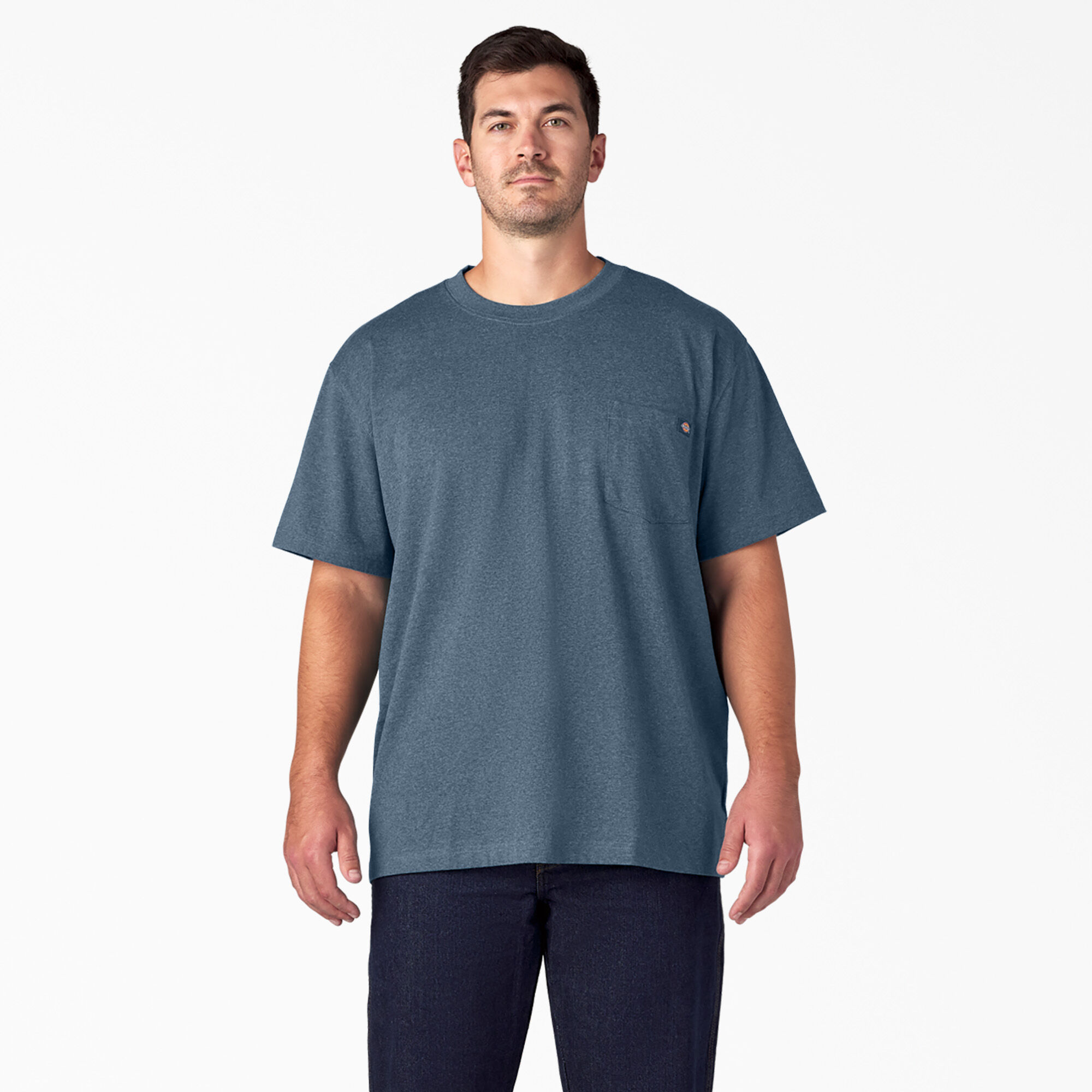 Heavyweight Heathered Short Sleeve Pocket T-Shirt