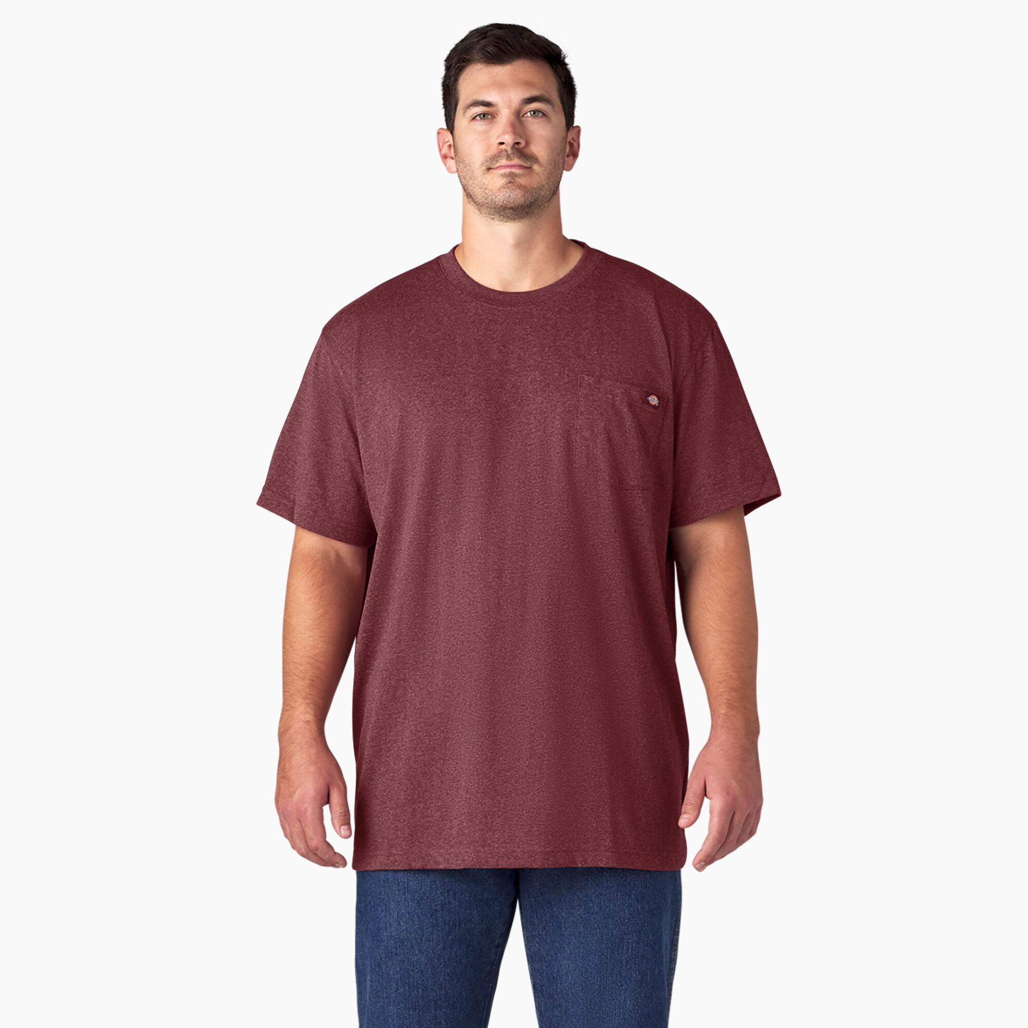 Heavyweight Heathered Short Sleeve Pocket T-Shirt