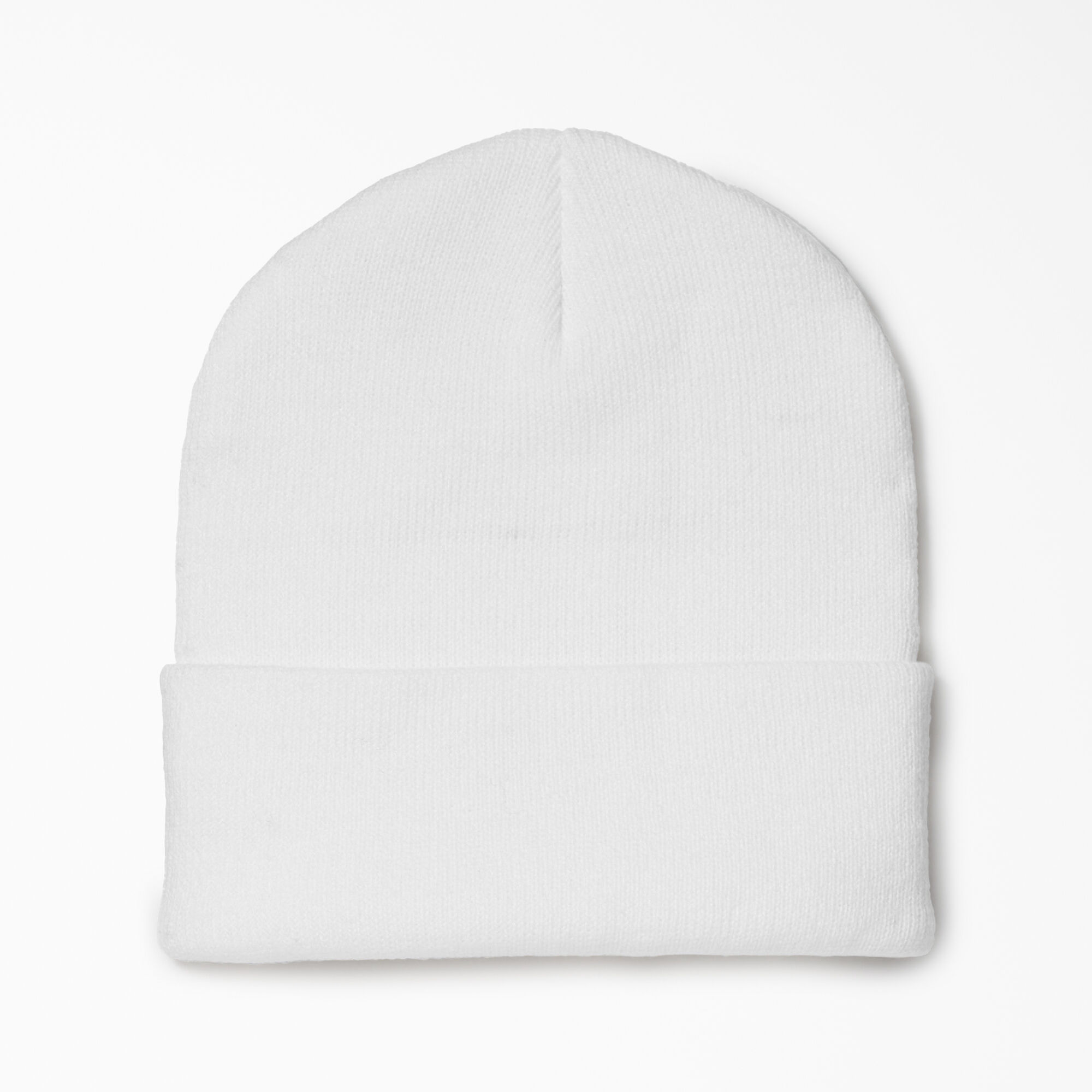 Cuffed Knit Beanie - White (ZWH) image number 2