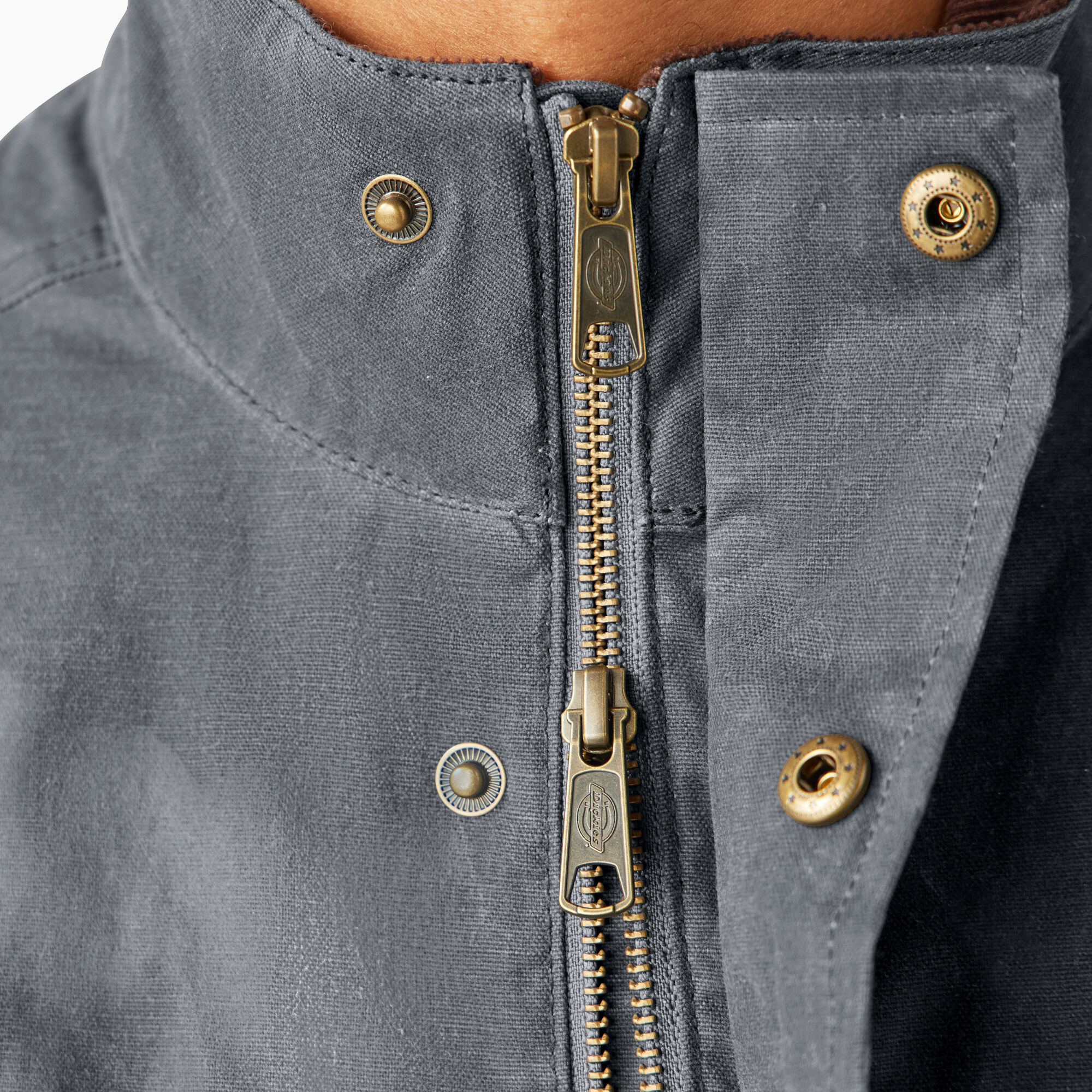 Fully Waxed Canvas Vest - Charcoal (0CH) image number 7