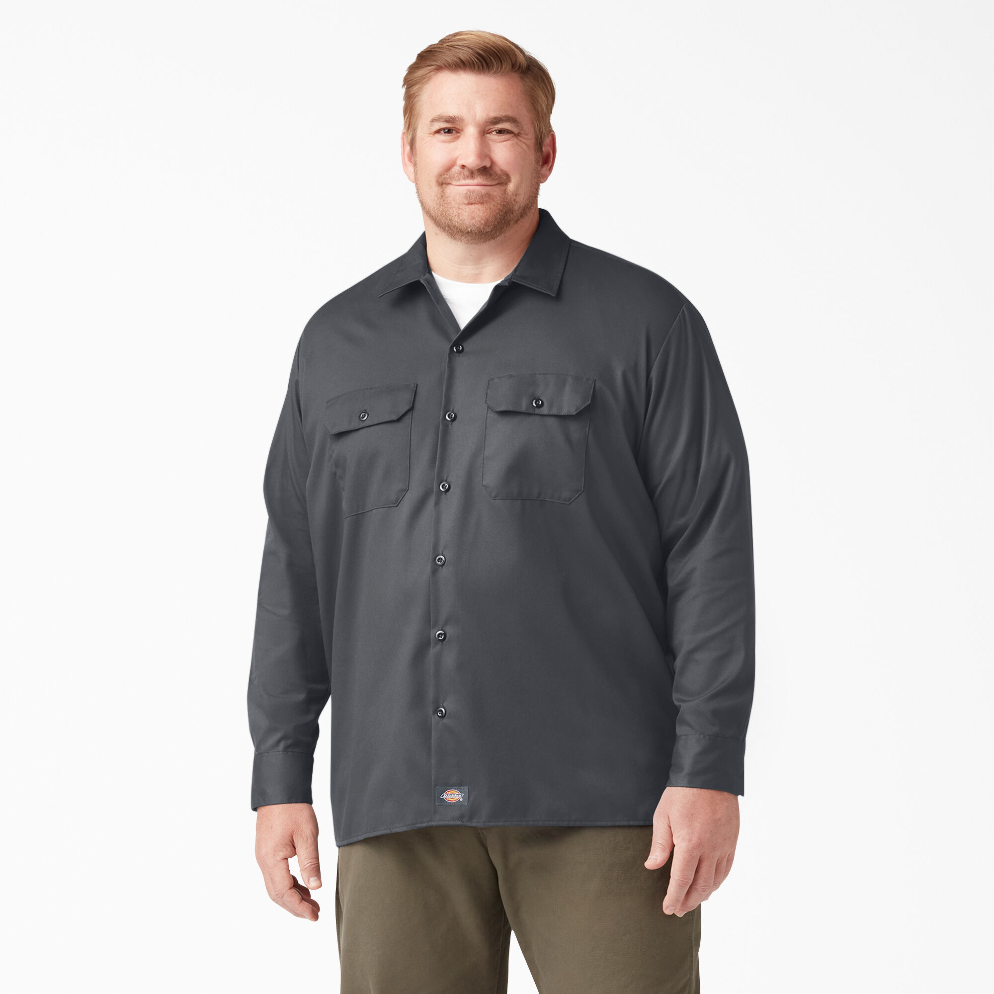 FLEX Relaxed Fit Long Sleeve Work Shirt