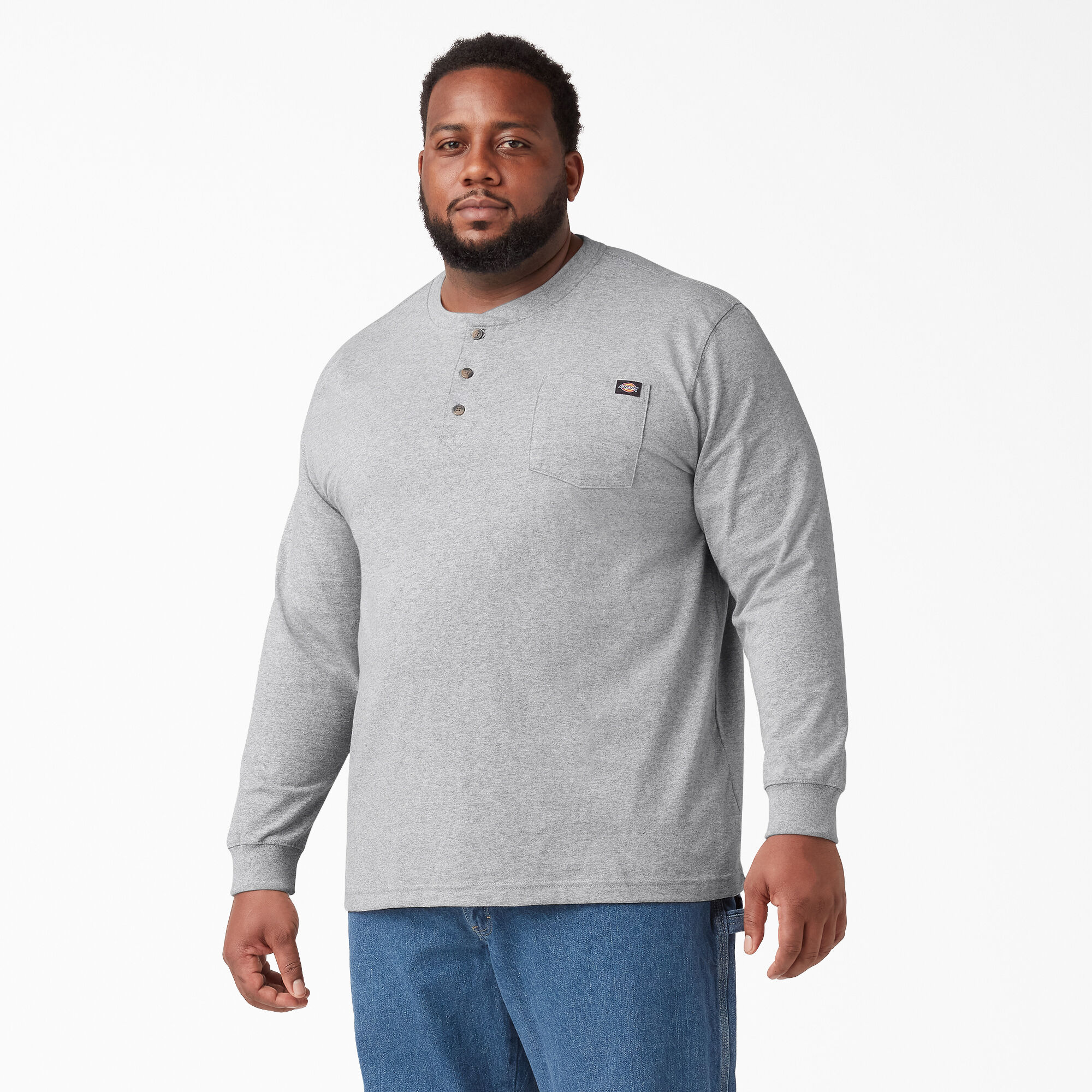 Heavyweight Long Sleeve Henley T-Shirt
