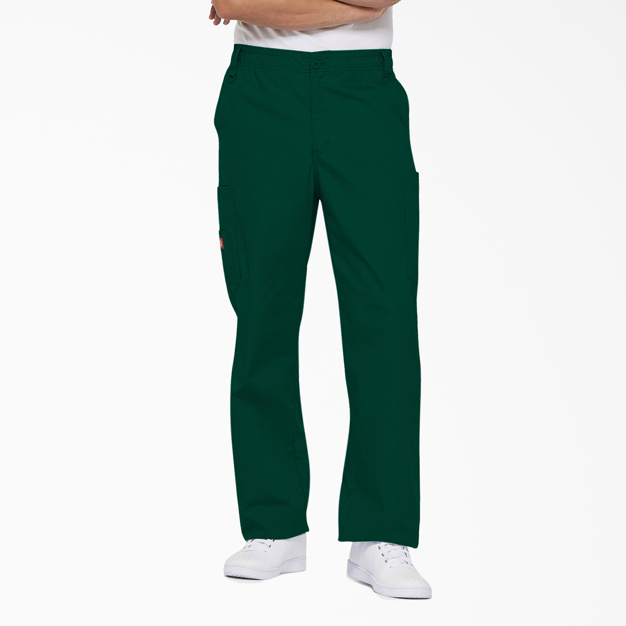 Men's EDS Elastic Waist Cargo Scrub Pants Men's Scrubs Dickies