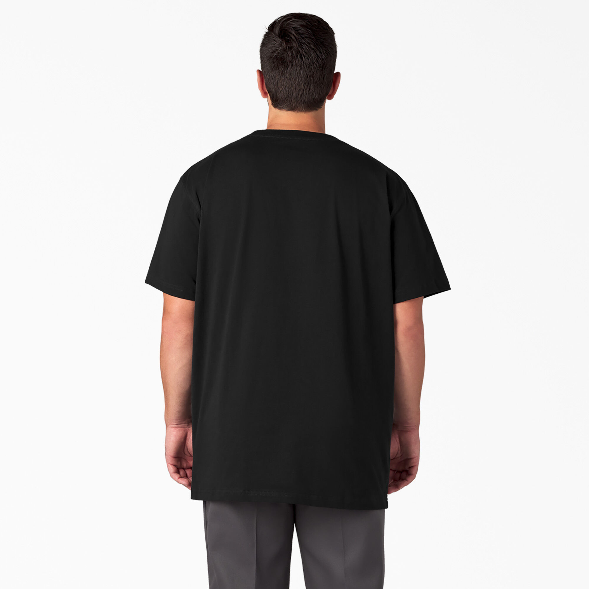 Heavyweight Short Sleeve Pocket T-Shirt - Black (BK) image number 6