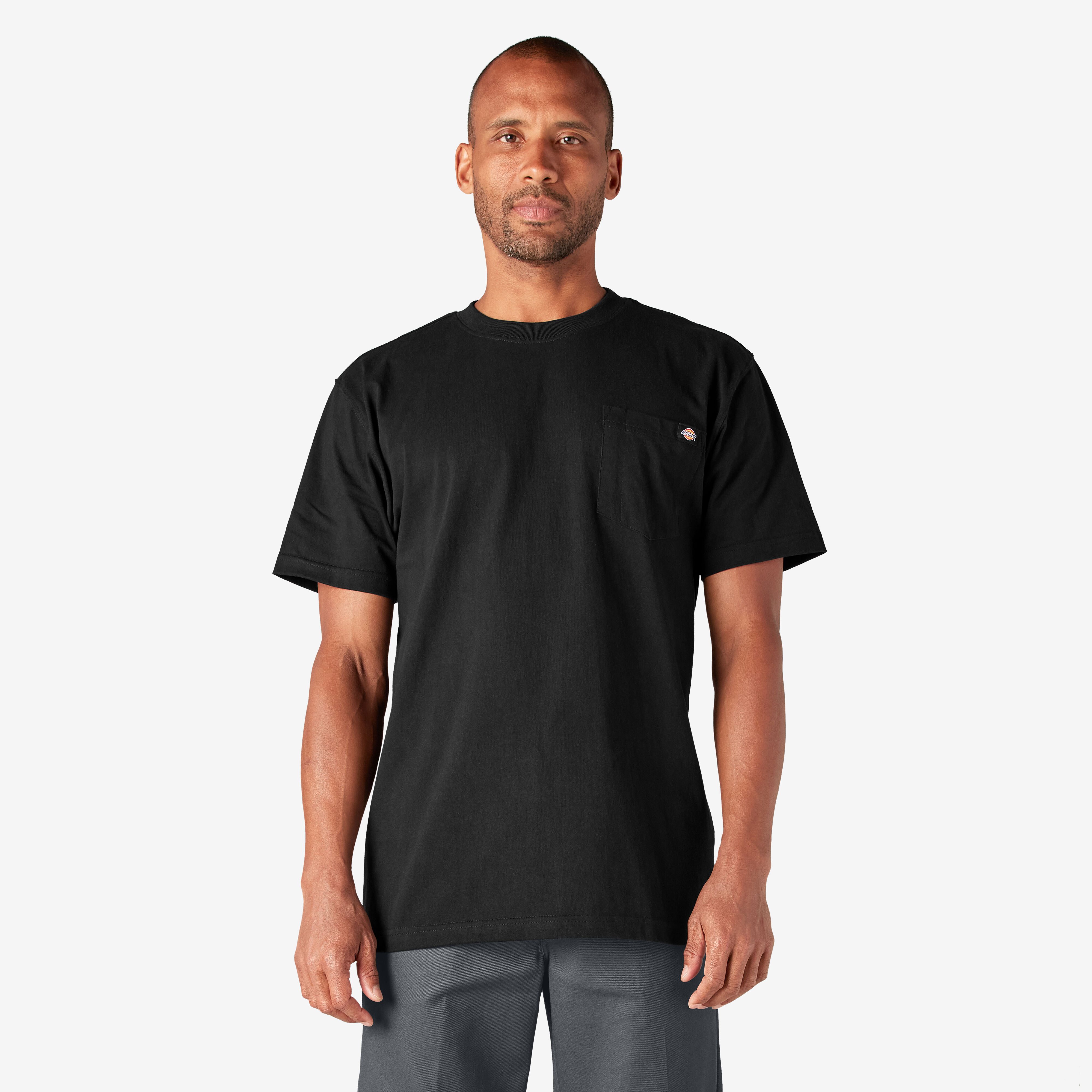 Heavyweight Short Sleeve Pocket T-Shirt - Black (BK) image number 1