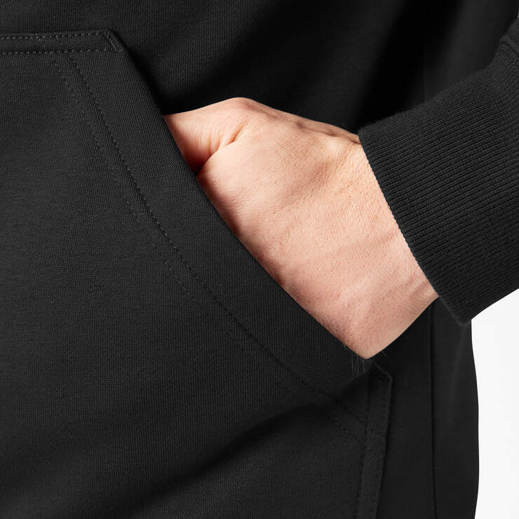 Quarter Zip Hoodie - Black (BLK) image number 9
