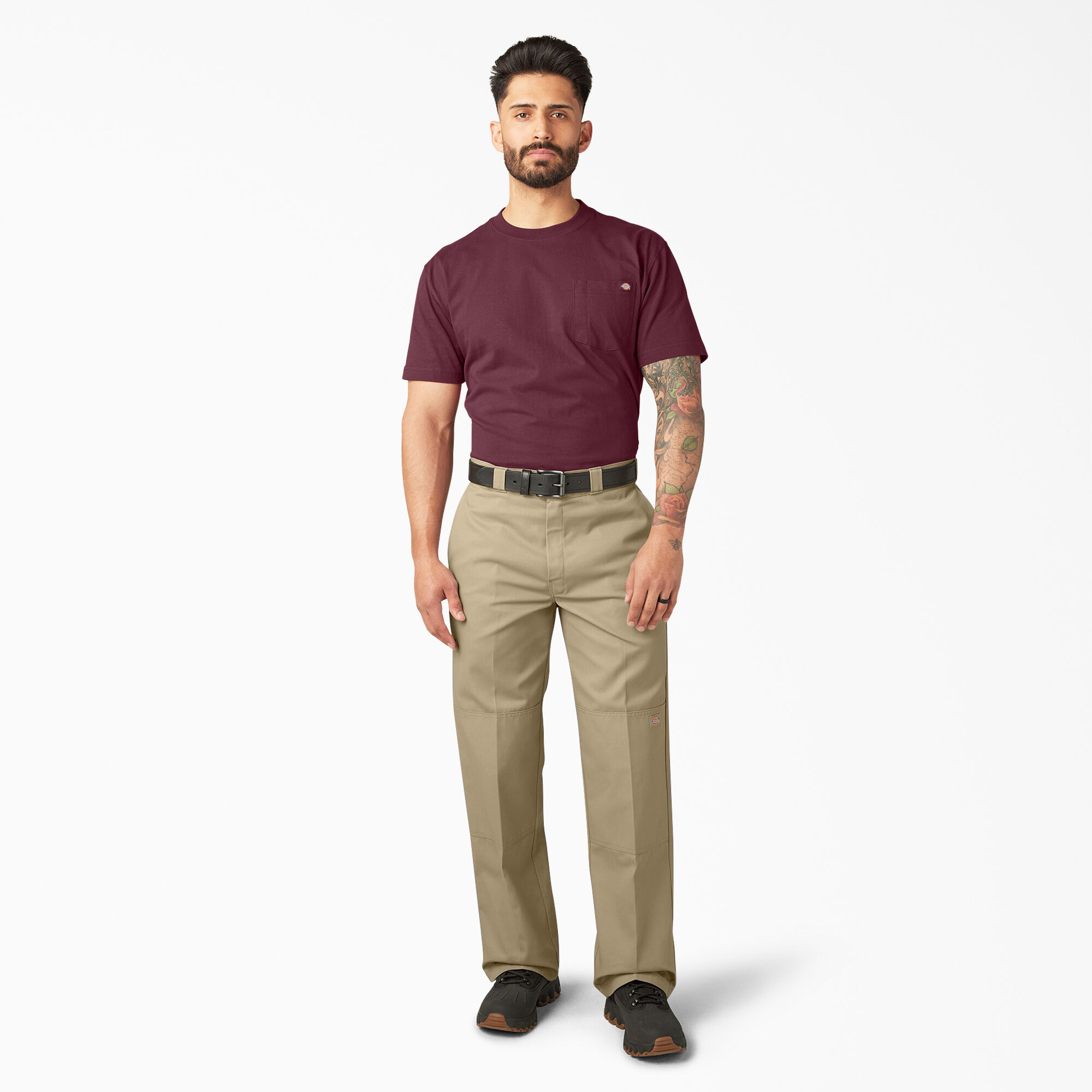 Men's Loose Fit Double Knee Work Pants - Dickies US