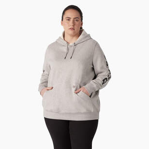 Women's Plus Water Repellent Sleeve Logo Hoodie