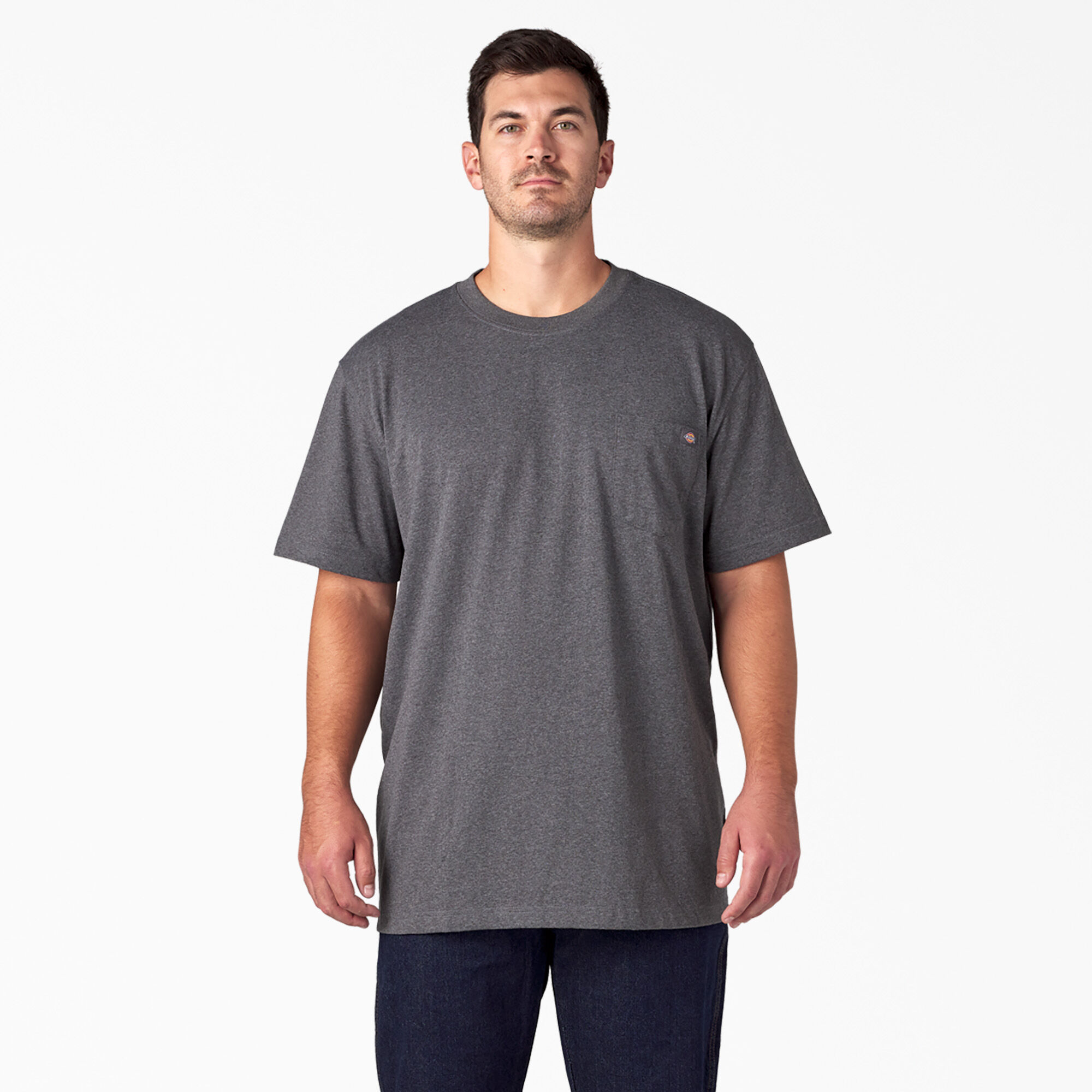 Heavyweight Heathered Short Sleeve Pocket T-Shirt