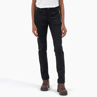 Women's High Rise Skinny Twill Pants - Rinsed Black (RBK)