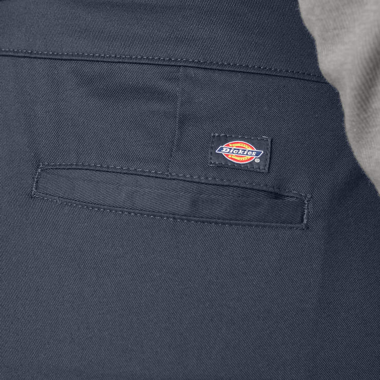 Women's Plus Mid Rise Skinny Leg Pants - Rinsed Dark Navy (RDN) image number 7