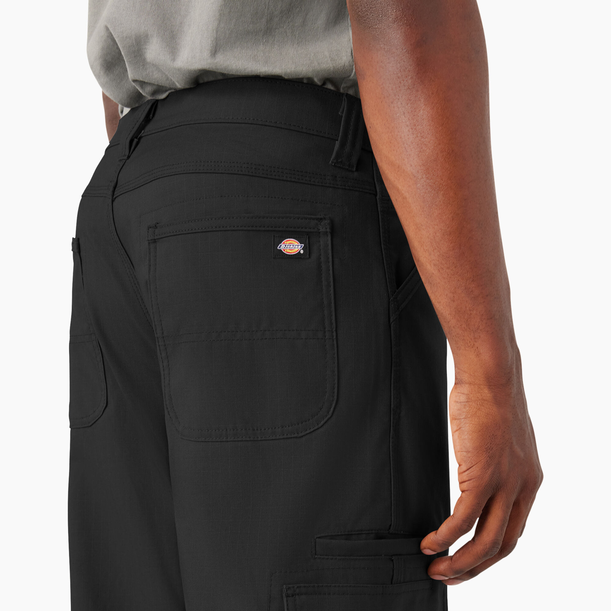 FLEX DuraTech Relaxed Fit Ripstop Cargo Pants - Black (BK) image number 6