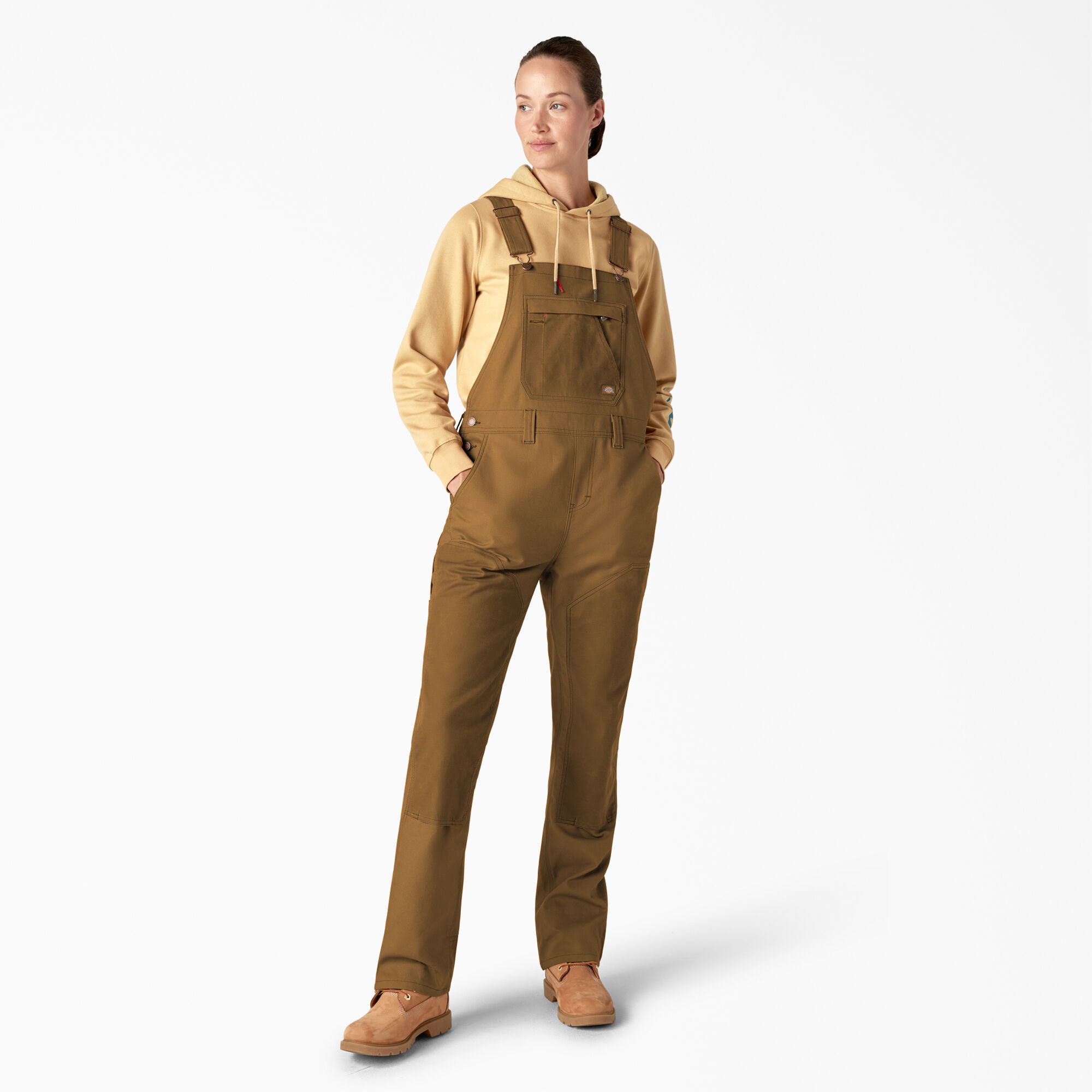 Women's Relaxed Fit Waxed Canvas Bib Overalls - Dickies US