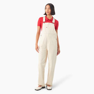 Women’s Pinstripe Service Bib Overalls
