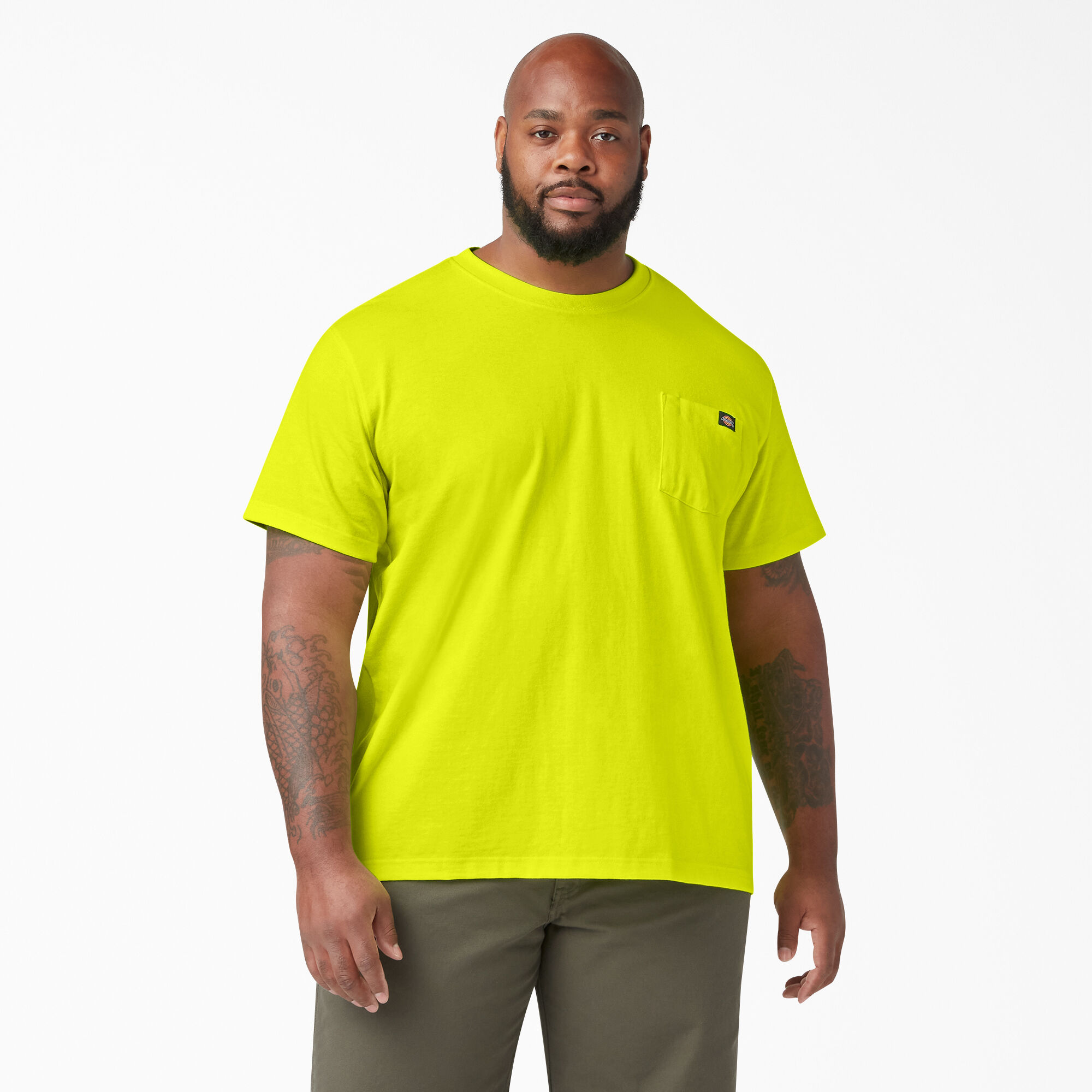 Heavyweight Neon Short Sleeve Pocket T-Shirt