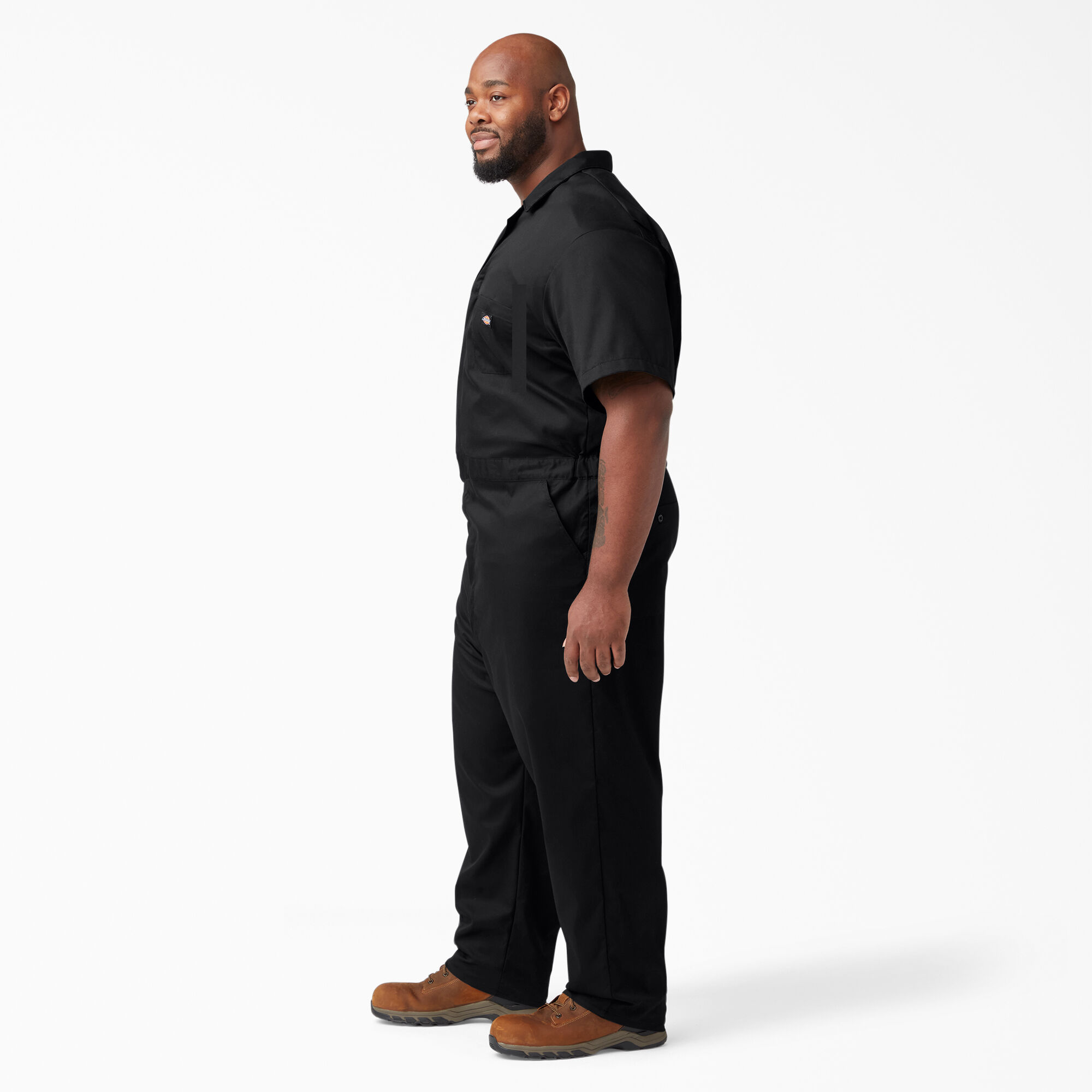 FLEX Cooling Short Sleeve Coveralls - Black (BK) image number 6